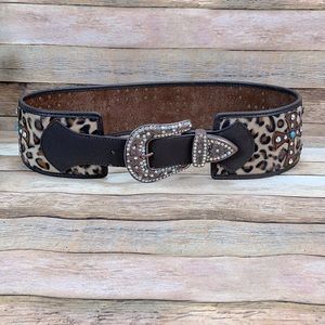 Genuine Leather Statement Belt Size Small